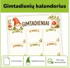 Gimtadienių kalendorius | Nykštukų tema (Nr. P177)